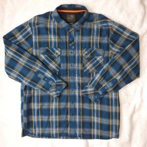 Mens 5.11 Tactical Plaid Button Down Shirt Large